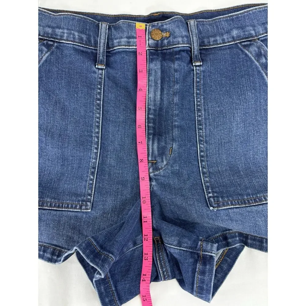 J. CREW Denim Shorts‎ Women Pockets High Rise 31 Medium Wash